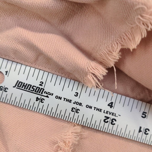 American Eagle Womens Cut Off Jean Shorts Pink Size 4 Stretch - Picture 5 of 11